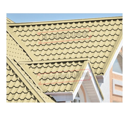 Планка конька плоского 120х120х2000 Norman ПЭ-1014-0.5