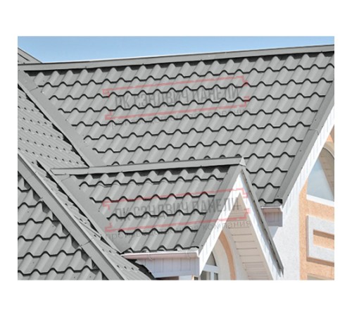 Планка конька плоского 150х150х2000 ПРМ-9006-0.5