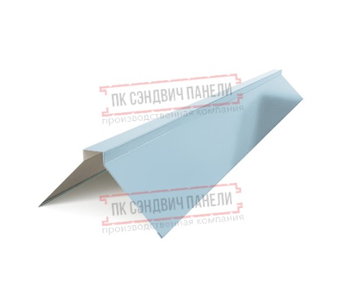 Планка конька плоского 190х190х2000 ПРМ-Met.Blue-0.5