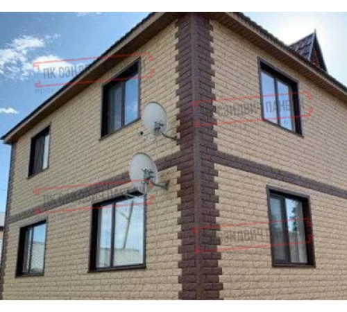 Термопанель White Hills Терамо Брик II Т364-40, толщина панели 60 мм