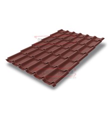 Металлочерепица Классик RAL3009 Velur-0,5