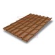 Металлочерепица классик плюс Cuprum Steel Quarzit-0.5
