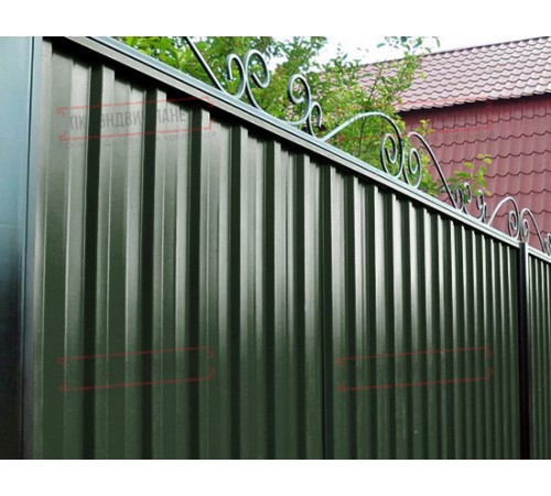 Профилированный лист С-15-1190-0.5 (с гранью) (Rooftop Matte) RAL 6020