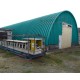 Профнастил H112ПГ-0.65, для бескаркасных ангаров, Полиэстер RAL 5021.
